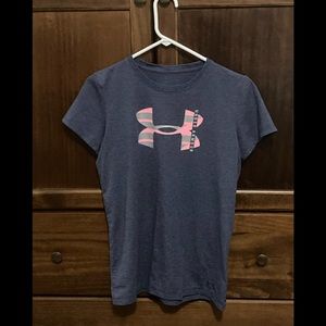 $5 SALE!!! Final Price!! Women’s Under Armour Navy Short Sleeve Tee- size M